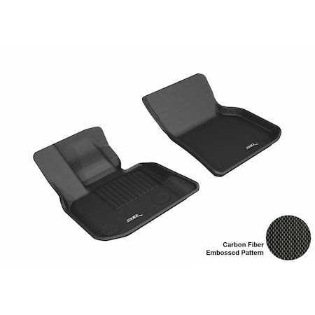 3D Maxpider Kagu First Row Floor Mat for 2018 BMW X3 - Black L1BM09211509